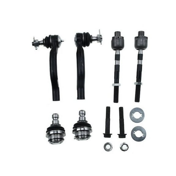 Front Ball Joint and Tie Rod End Kit 6 - Compatible with 2005 - 2015 Nissan Xterra 2006 2007 2008 2009 2010 2011 2012 2013 2014