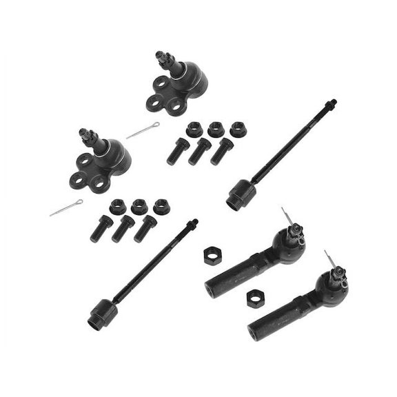 Front Ball Joint and Tie Rod End Kit 6 Piece - Compatible with 2004 - 2008 Pontiac Grand Prix 2005 2006 2007