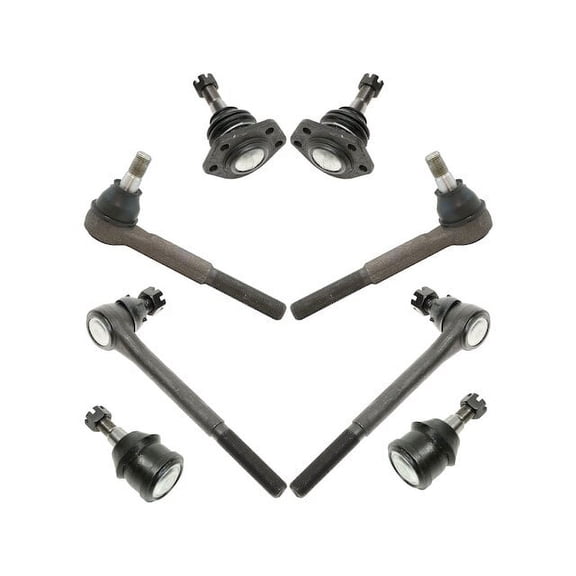 Front Ball Joint and Tie Rod End Kit 8 Piece - Compatible with 1971 - 1974 Chevy C30 Pickup 1972 1973