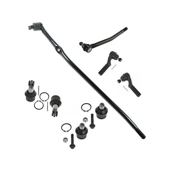 Front Ball Joint and Tie Rod End Kit 8 Piece - Compatible with 2008 - 2014 Ford E-350 Super Duty 2009 2010 2011 2012 2013