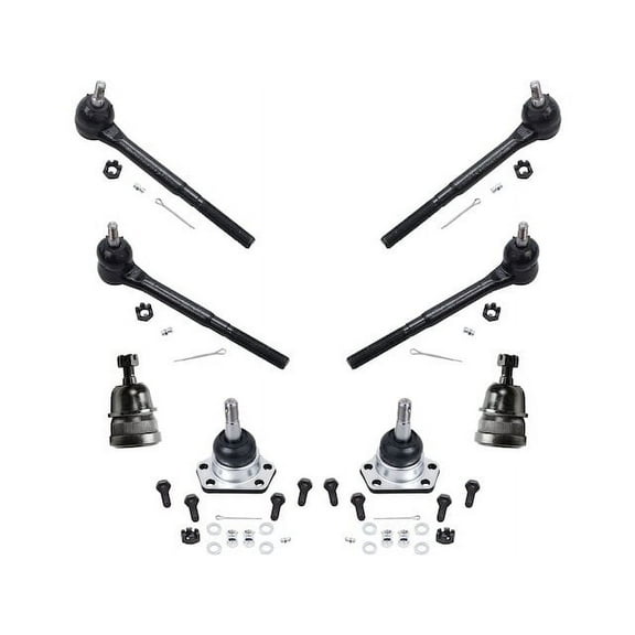 Front Ball Joint and Tie Rod End Kit - Compatible with 1980 - 1987 Pontiac Grand Prix 1981 1982 1983 1984 1985 1986