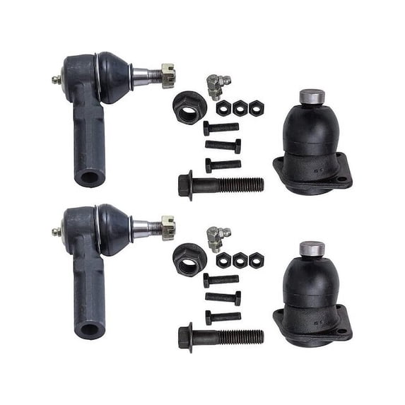 Front Ball Joint and Tie Rod End Kit - Compatible with 1993 - 1996 Oldsmobile Silhouette Base 1994 1995