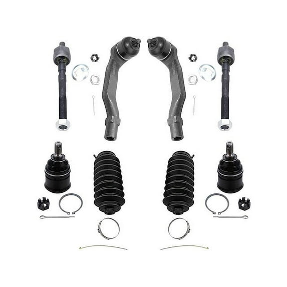 Front Ball Joint and Tie Rod End Kit - Compatible with 1993 - 1997 Honda Civic del Sol 1994 1995 1996