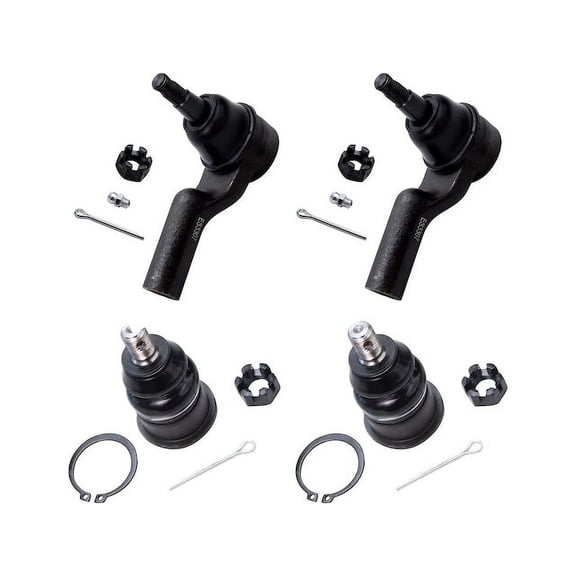 Front Ball Joint and Tie Rod End Kit - Compatible with 1995 - 2002 Lincoln Continental 1996 1997 1998 1999 2000 2001