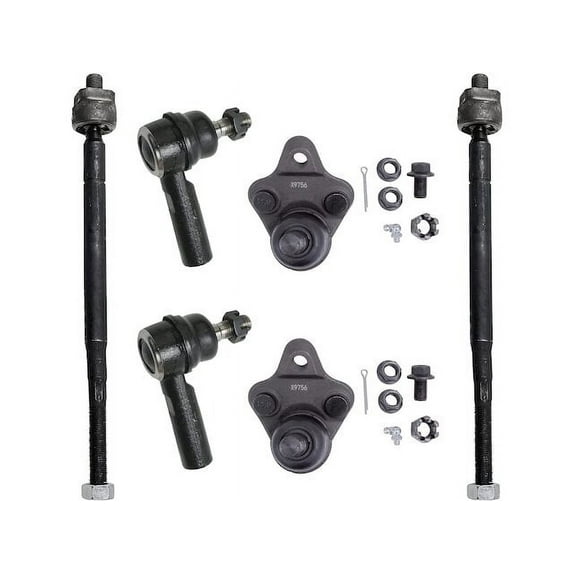 Front Ball Joint and Tie Rod End Kit - Compatible with 1998 - 2002 Chevy Prizm 1999 2000 2001