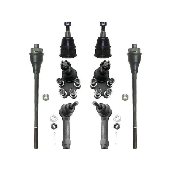 Front Ball Joint and Tie Rod End Kit - Compatible with 1999 - 2000 Chevy Silverado 2500