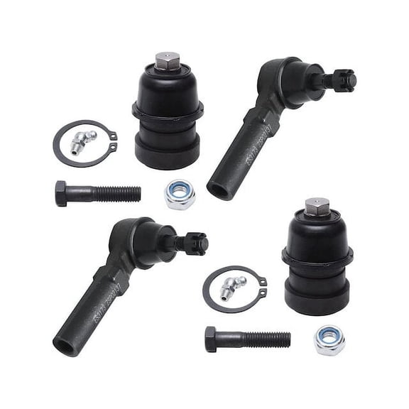 Front Ball Joint and Tie Rod End Kit - Compatible with 2000 - 2005 Dodge Neon 2001 2002 2003 2004
