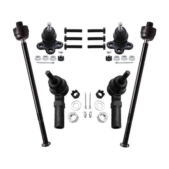 Front Ball Joint and Tie Rod End Kit - Compatible with 2000 - 2005 Pontiac Bonneville 2001 2002 2003 2004