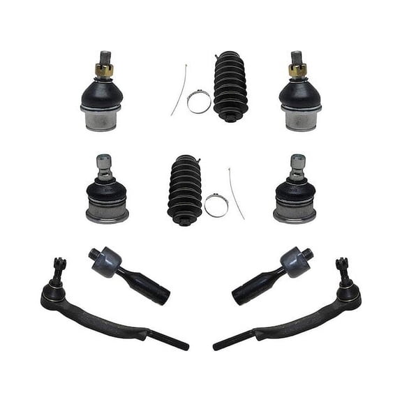 Front Ball Joint and Tie Rod End Kit - Compatible with 2002 - 2004 Oldsmobile Bravada Base 2003