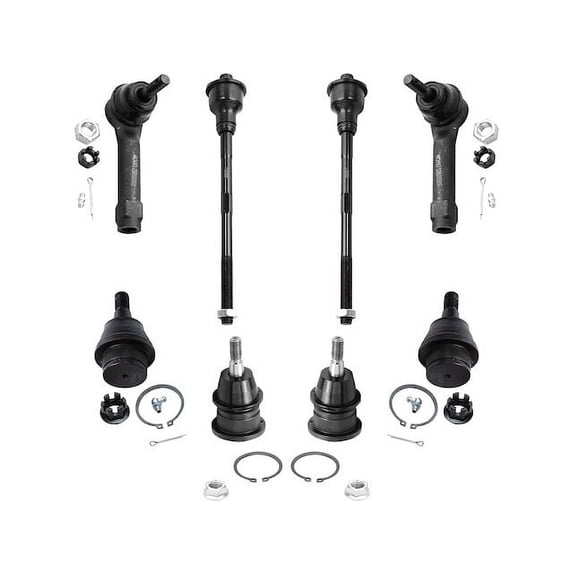 Front Ball Joint and Tie Rod End Kit - Compatible with 2002 - 2006 Cadillac Escalade EXT Base 2003 2004 2005