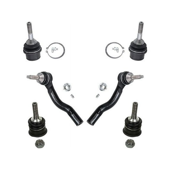 Front Ball Joint and Tie Rod End Kit - Compatible with 2003 - 2005 Lincoln Town Car Sedan 2004