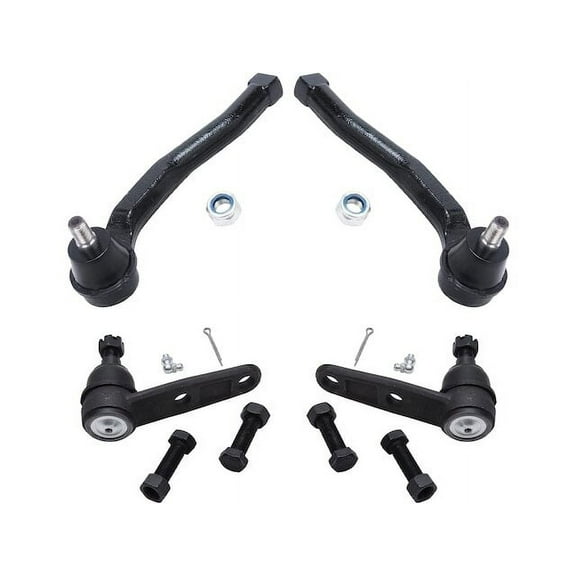 Front Ball Joint and Tie Rod End Kit - Compatible with 2004 - 2011 Chevy Aveo 2005 2006 2007 2008 2009 2010