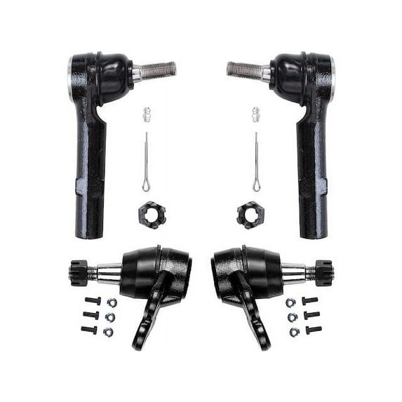 Front Ball Joint and Tie Rod End Kit - Compatible with 2007 - 2010 Saturn Outlook 2008 2009
