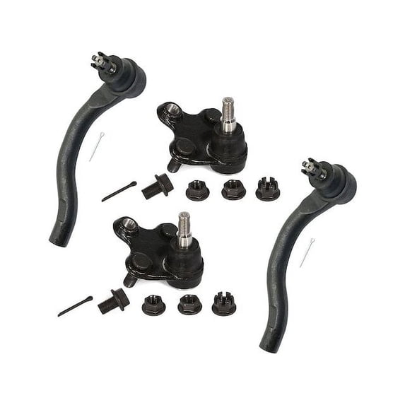 Front Ball Joint and Tie Rod End Kit - Compatible with 2013 - 2015 Acura ILX 2014