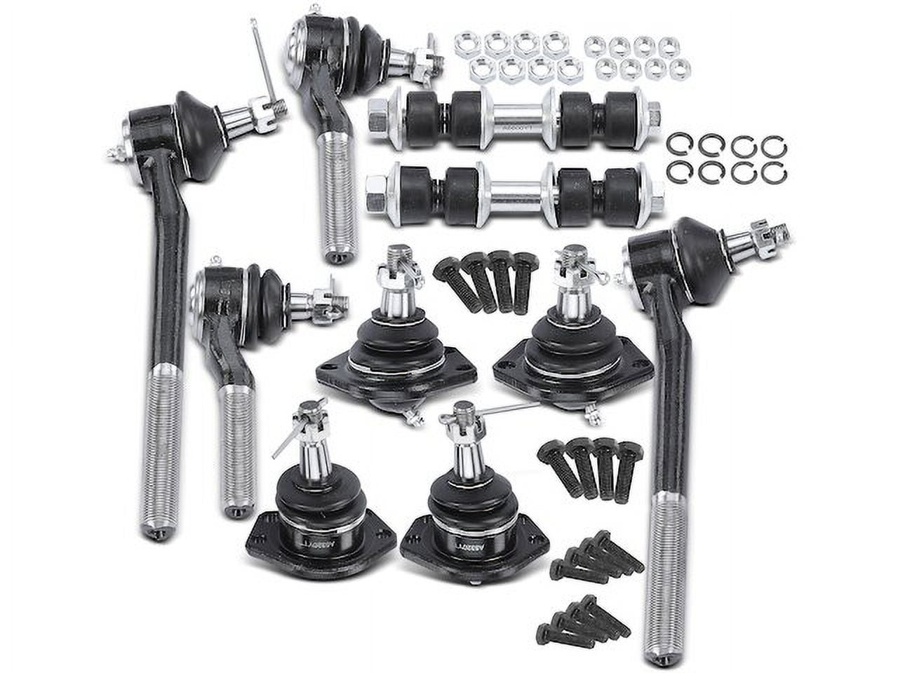 Front Ball Joints Tie Rods Sway Bar Link Kit 10 Compatible with 1998 2004 Chevy S10 1999