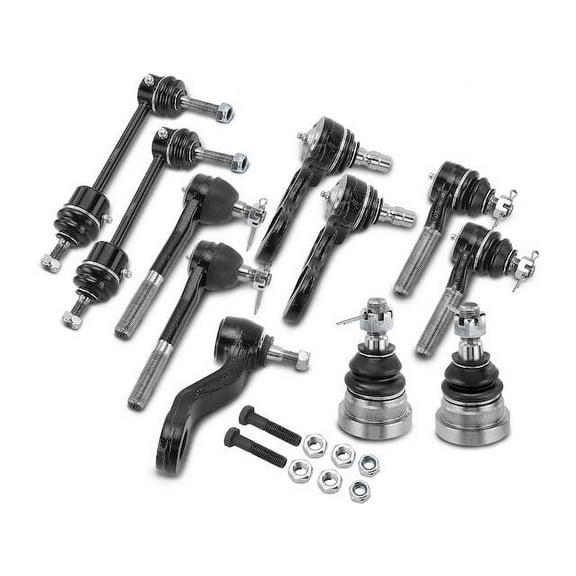 Front Ball Joints Tie Rods Sway Bar Link Kit 11 - Compatible with 1995 - 1997 Ford Crown Victoria 4.6L V8 1996