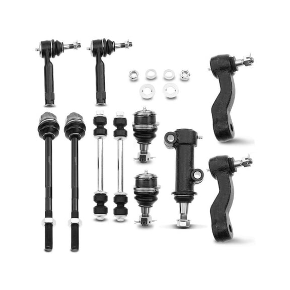 Front Ball Joints Tie Rods Sway Bar Link Kit 11 - Compatible with 1999 - 2006 Chevy Silverado 1500 2000 2001 2002 2003 2004 2005