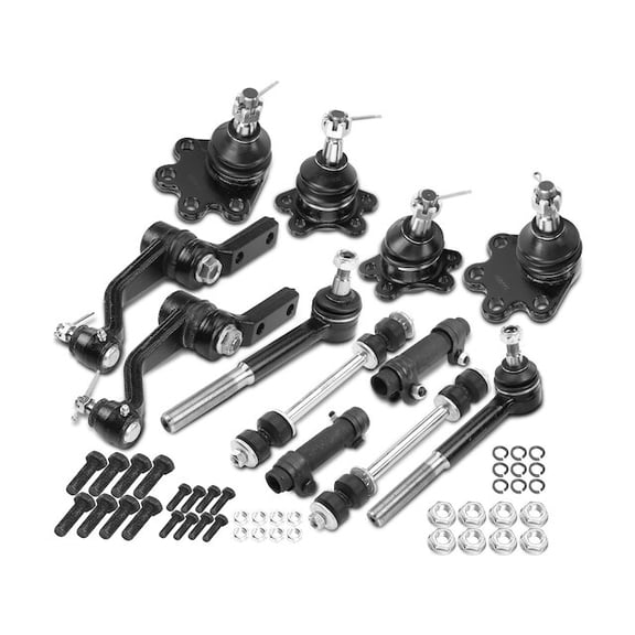 Front Ball Joints Tie Rods Sway Bar Link Kit 12 - Compatible with 1990 - 2005 Chevy Astro 1991 1992 1993 1994 1995 1996 1997 1998 1999 2000 2001 2002 2003 2004