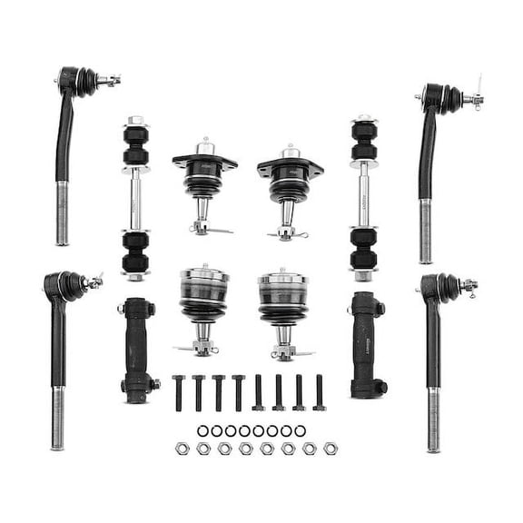 Front Ball Joints Tie Rods Sway Bar Link Kit 12 - Compatible with 1991 - 1996 Buick Roadmaster - Autopart Premium