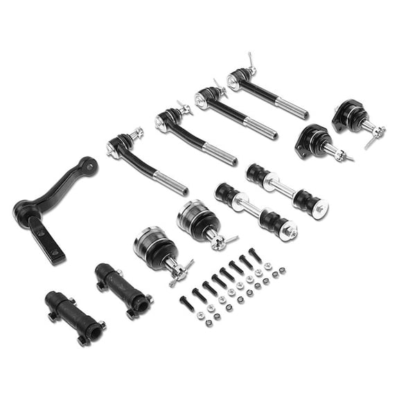 Front Ball Joints Tie Rods Sway Bar Link Kit 13 - Compatible with 1978 - 1986, 1993 - 1996 Cadillac Fleetwood 1979 1980 1981 1982 1983 1984 1985 1994 1995