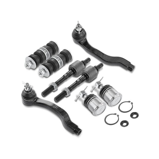 Detroit Axle 10pc Front End Kit Ball Joints Tie Rods Sway Bar Links For 90-93 Honda Accord