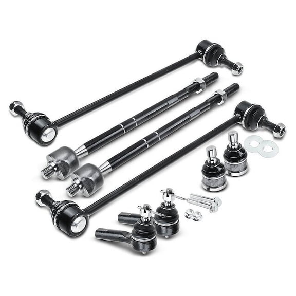 Front Ball Joints Tie Rods Sway Bar Link Kit 8 - Compatible with 2005 - 2007 Ford Escape 2006
