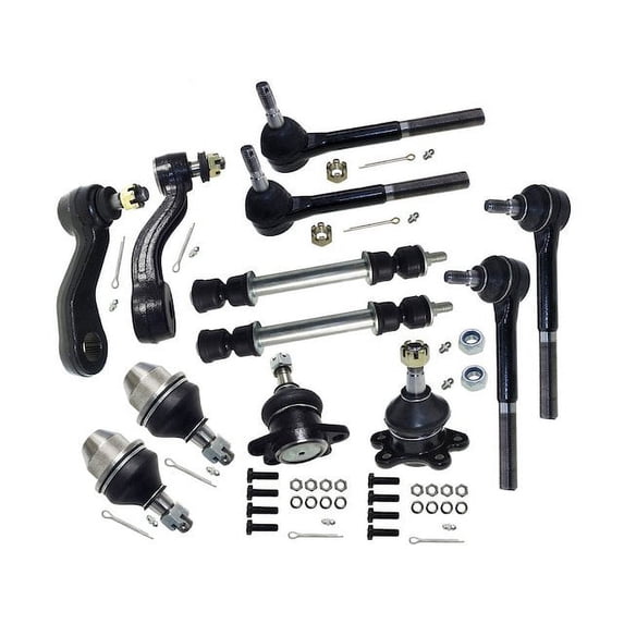 Front Ball Joints Tie Rods Sway Bar Links Idler Arm Kit - Compatible with 1995 - 1999 Chevrolet Tahoe - Replacement