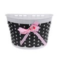 thumbnail image 1 of Front Basket Bowknot Bike Shopping Holder for Children Kids Black, 1 of 5