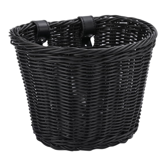 Front Bicycle Handlebar Basket, Universal Removable Storage Carrier Mesh Bin for Commuter Cruiser Mountain Bikes Cycling Utility Accessories Organizer, 6x8In