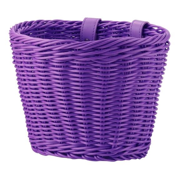 Front Bicycle Handlebar Basket, Universal Removable Storage Carrier Mesh Bin for Commuter Cruiser Mountain Bikes Cycling Utility Accessories Organizer, 6x8In