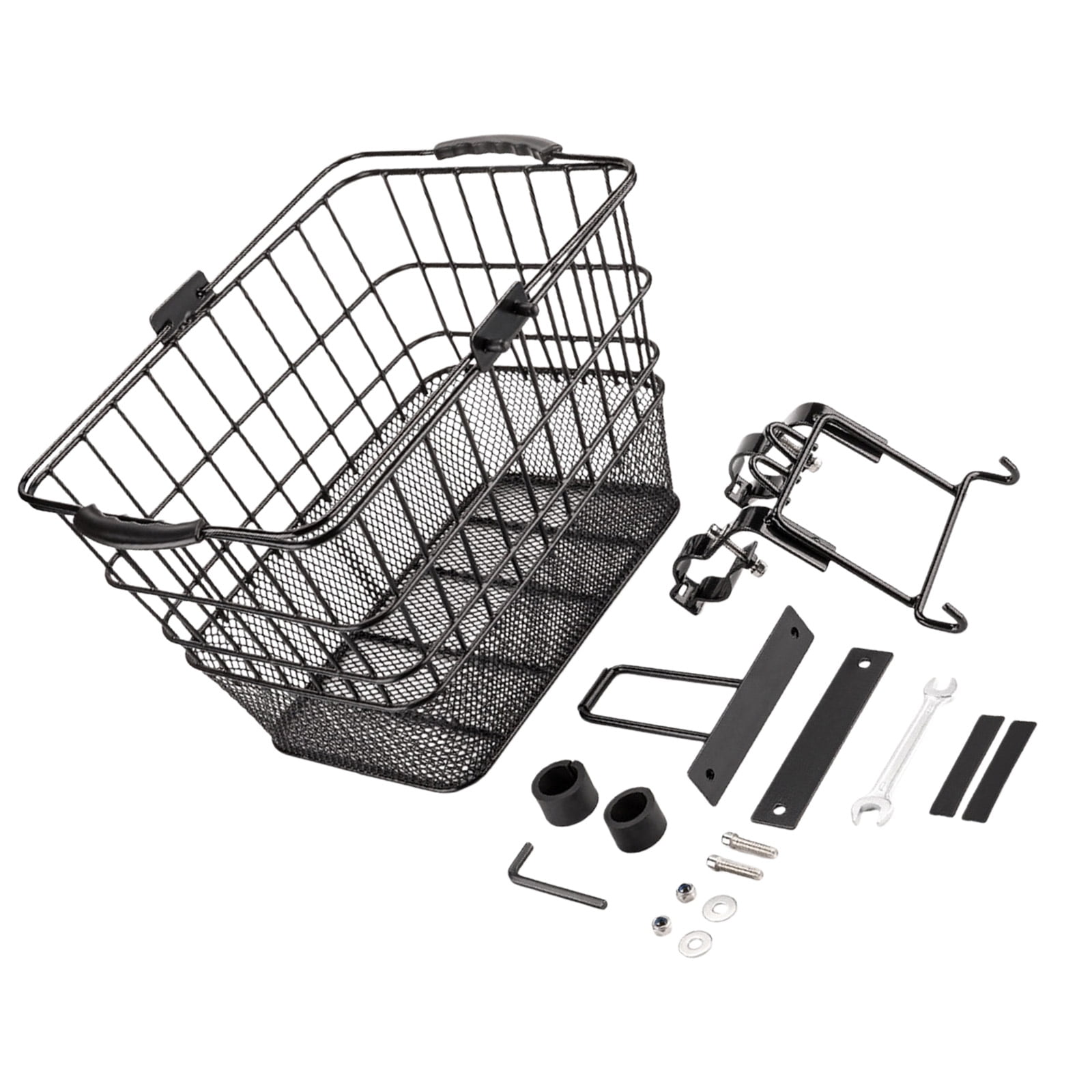 Front Bikes Basket Bicycles Metal Bike Front Handlebar Baskets Cycling Basket for Electric Bike Easy Assembly