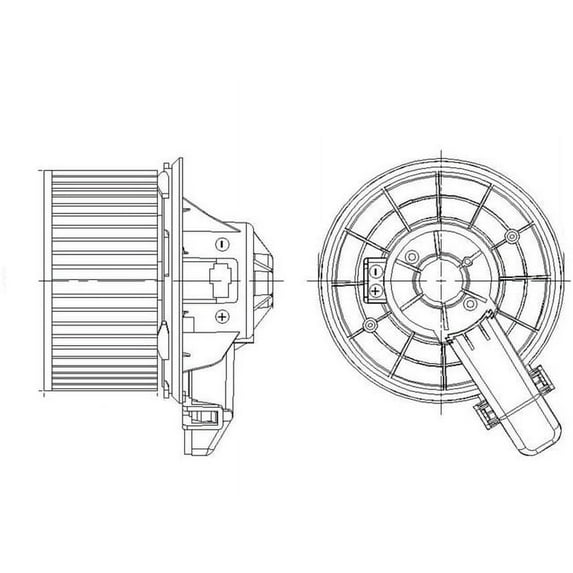 Front Blower Motor - Compatible with 2008 - 2010 Ford F-350 Super Duty 2009