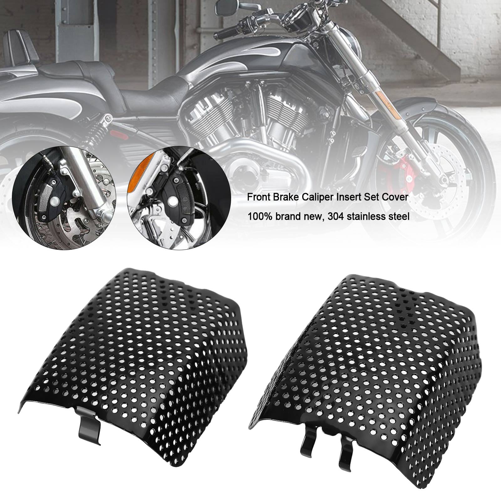 Front Brake Caliper Insert Set Cover For Touring V-Rod Street Glide ...