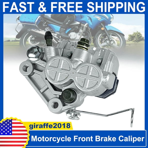 Front Brake Caliper Lower Pump Master Hydraulic Cylinder w/Brake Pad Motorcycle.