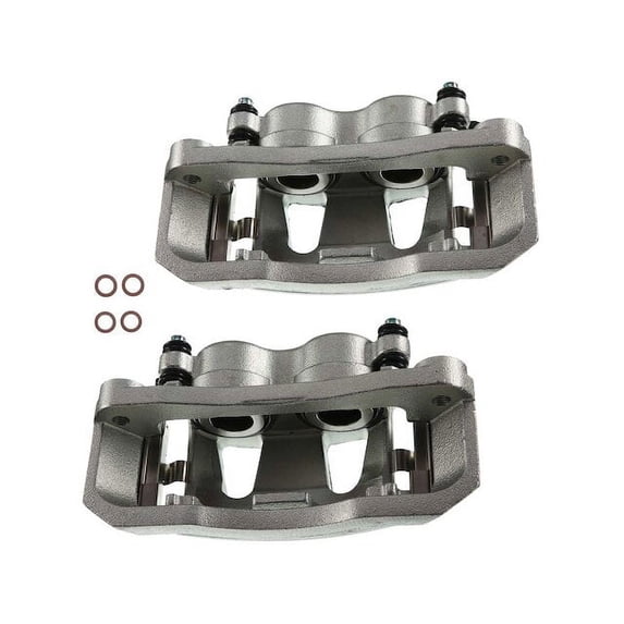 Front Brake Caliper Set 2 - Compatible with 1995 - 1996 Ford F-250 - Autopart Premium
