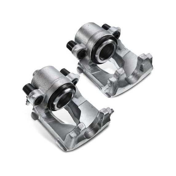 Front Brake Caliper Set 2 - Compatible with 2006 - 2013 Audi A3 Quattro Hatchback 2007 2008 2009 2010 2011 2012
