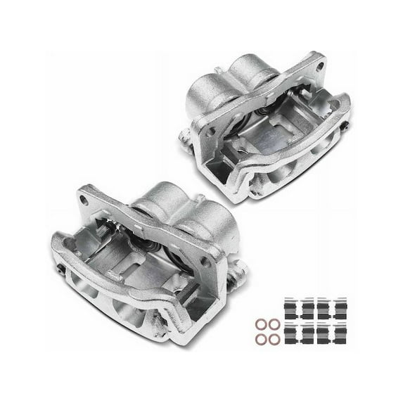 Front Brake Caliper Set 2 - Compatible with 2007 - 2012 Mazda CX-7 - Autopart Premium