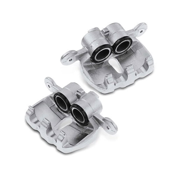 Front Brake Caliper Set 2 - Compatible with 2010 - 2016 Land Rover LR4 2011 2012 2013 2014 2015