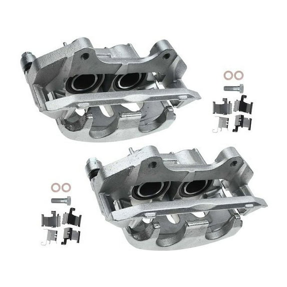 Front Brake Caliper Set 2 - Compatible with 2013 - 2018 Ford Explorer - Autopart Premium