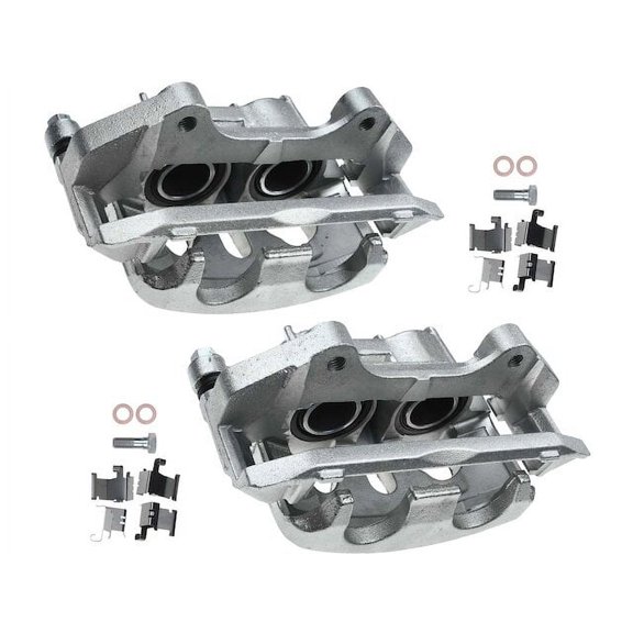 Front Brake Caliper Set 2 - Compatible with 2013 - 2019 Ford Taurus SHO 3.5L V6 - Autopart Premium
