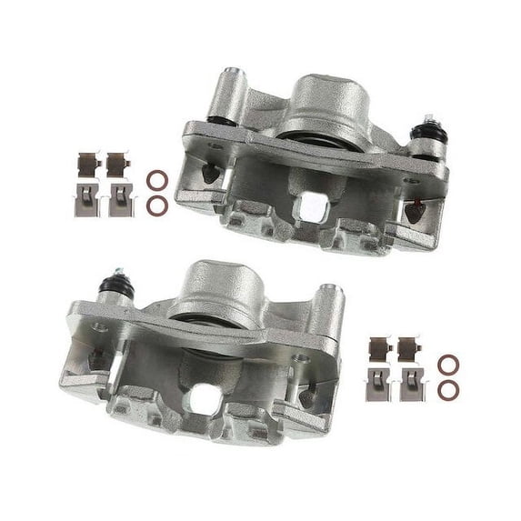 Front Brake Caliper Set - Compatible with 1990 - 2000 Honda Civic - Autopart Premium