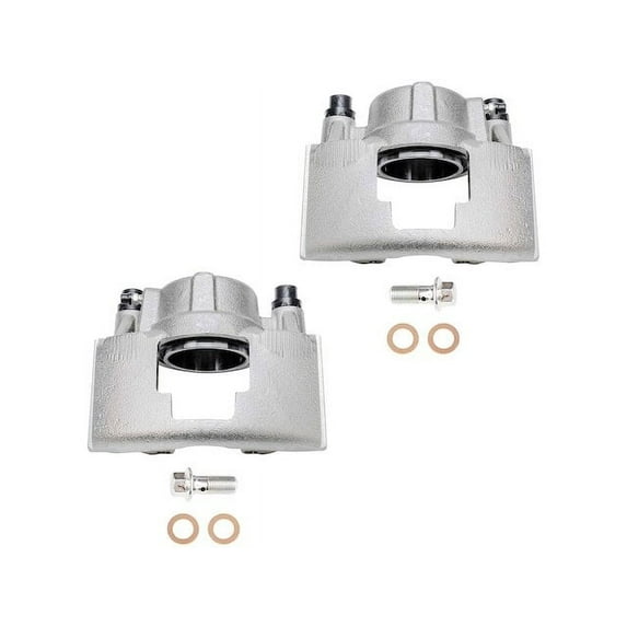 Front Brake Caliper Set - Compatible with 1992 - 1999 Chevy K1500 Suburban GAS 1993 1994 1995 1996 1997 1998