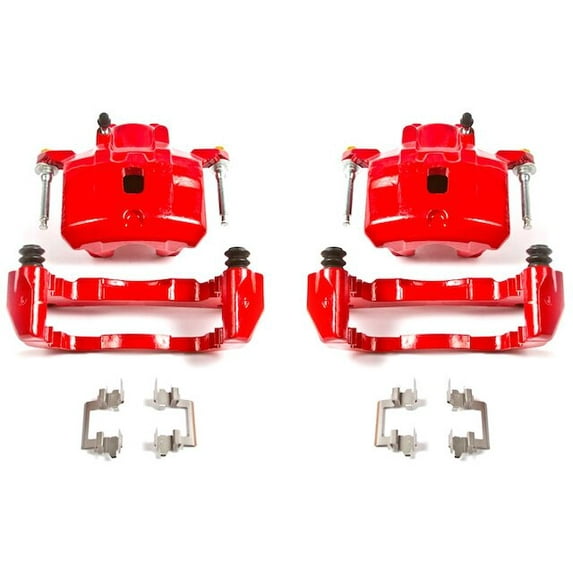 Front Brake Caliper Set - Compatible with 2001 - 2005 Mitsubishi Eclipse 3.0L V6 2002 2003 2004