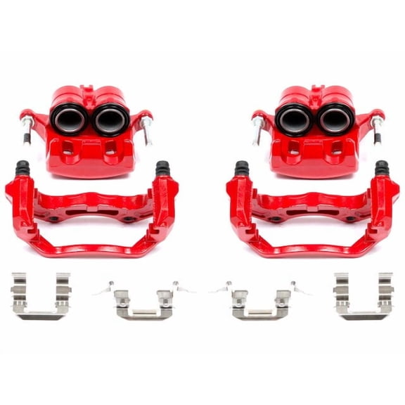 Front Brake Caliper Set - Compatible with 2005 - 2007 INFINITI G35 RWD Coupe - Power Stop