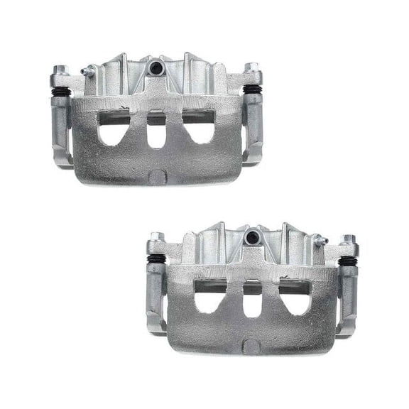 Front Brake Caliper Set - Compatible with 2014 - 2018 Ford Special Service Police Sedan Base 2015 2016 2017