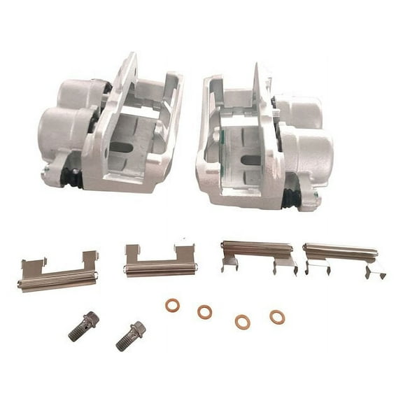 Front Brake Caliper Set of 2 - Compatible with 1999 - 2006 Chevy Silverado 1500 (with Rear Disc Brakes) 2000 2001 2002 2003 2004 2005