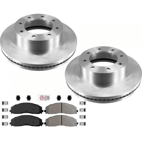 Front Brake Disc Rotors & Pads Set For Ford F250 Super Duty 4 Wheel Drive 13-22