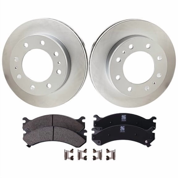 Front Brake Disc Rotors and Pads Kit for Chevy Express Van SaVana Avalanche 3500
