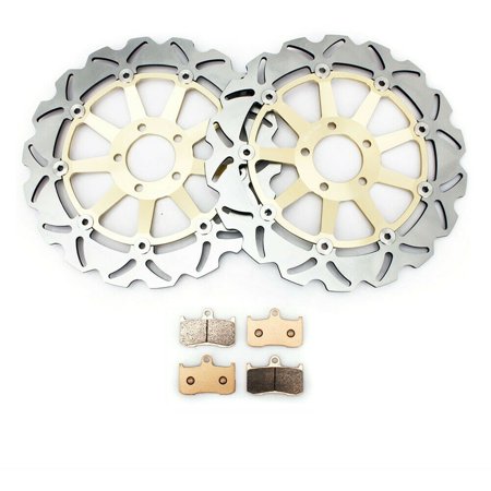 Front Brake Discs Rotors Pads For KAWASAKI ZX-9R Ninja ZX900F 2002 2003 02 03