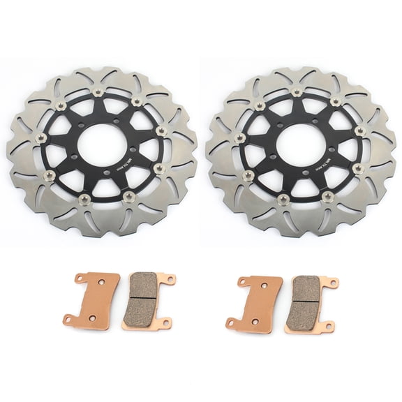 Front Brake Discs Rotors Pads For KAWASAKI ZX6R Ninja 636CC 2013-2019 2014 2015 2016 2017 2018